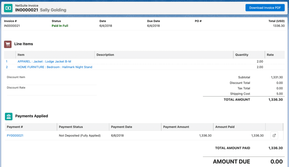 Salesforce Field Service Lightning and NetSuite Integration Breadwinner